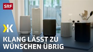 Wlan Lautsprecher im Test: Grosse Unterschiede bei der Klangqualität | 2021 | Kassensturz | SRF