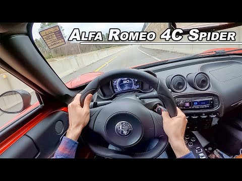 Driving The Last Alfa Romeo 4C Spider Ever Made - Raw Sports Car Discontinued (POV Binaural Audio)