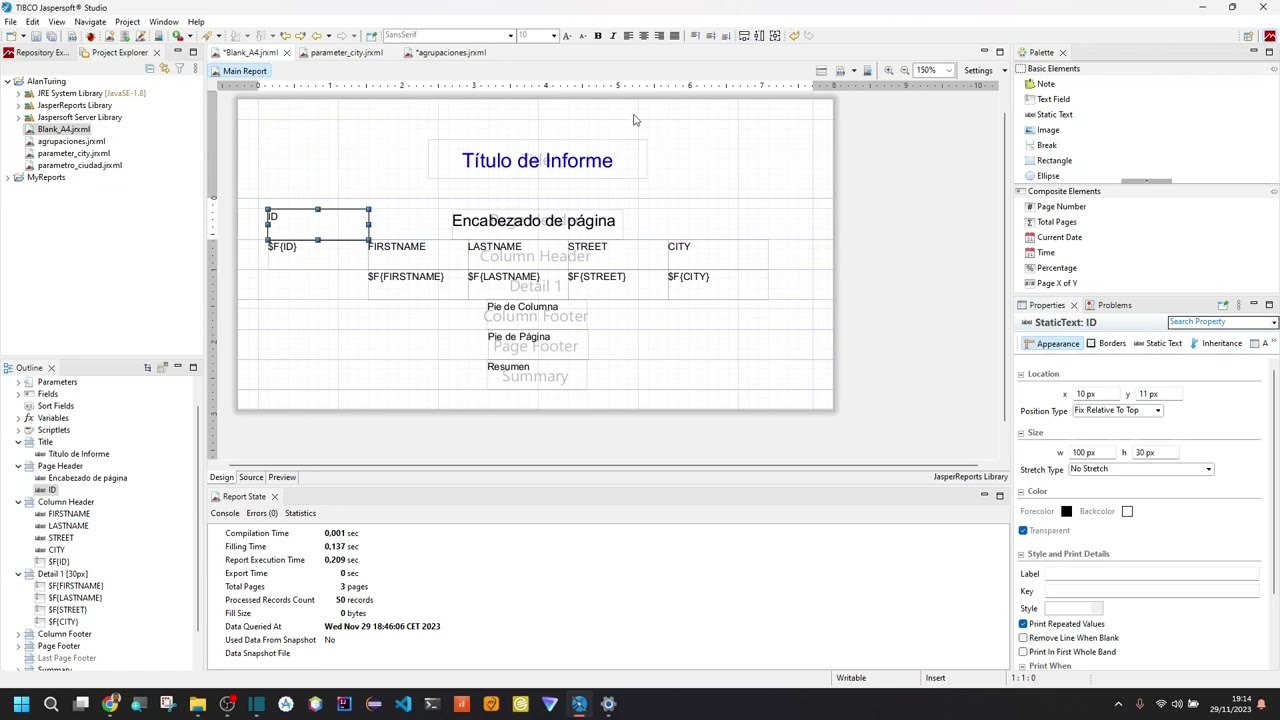 Tutorial JasperSoft Studio Parte 3