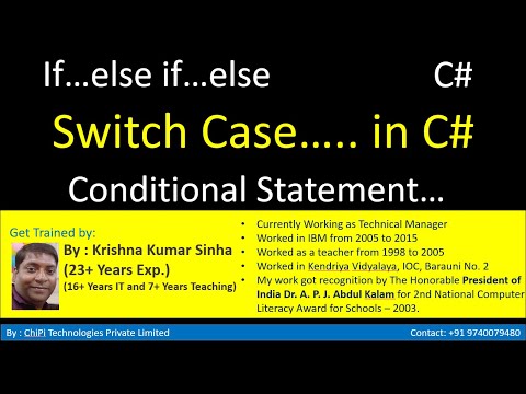 Basic of C# - Switch Case - Simple Program