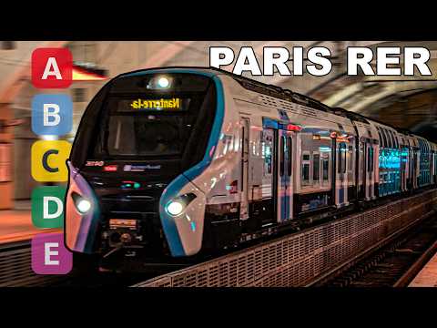 🇫🇷 Paris RER - All the Lines / Paris Suburban Railways (2025) [4K]