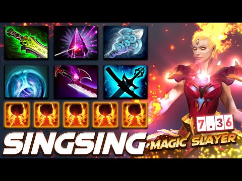 SingSing Lina Magic Slayer - Dota 2 Pro Gameplay [Watch & Learn]