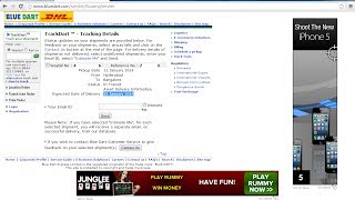 preview picture of video 'How to Track Adsense Check for Indian Publishers|Updated 12th Jan 2014|BonusTutorial|Using Bluedart'