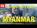 Yangon City 2024 Myanmar 4K By Drone