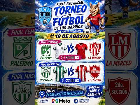 FINAL TORNEO DE FUTBOL DE LOS BARRIOS PROVINCIAL