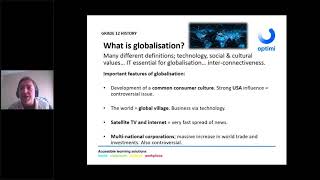 Grade 12 History   Globalization