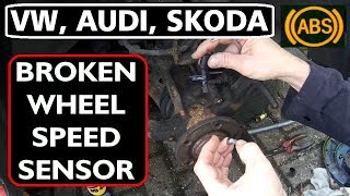 VW, Audi, Skoda, Seat, BROKEN ABS WHEEL SPEED SENSOR