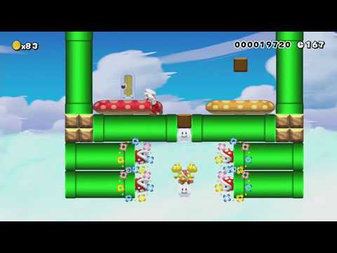 WORLD 7-3　～でかパックンの パイプライン～ by シュン - Super Mario Maker - No Commentary 1bo