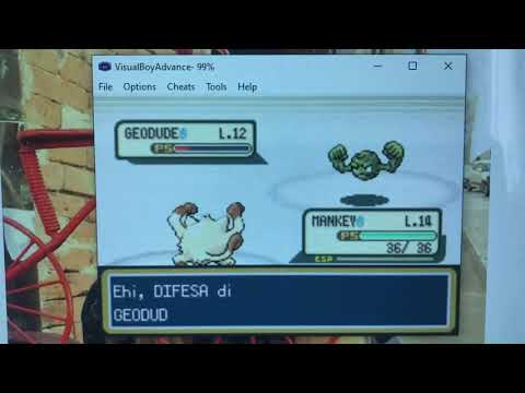 Pokémon Rosso Fuoco - Sfida contro Capopalestra Brock