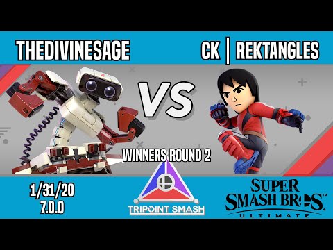 Tripoint Smash 95 - Winners Round 2 - TheDivineSage(ROB) Vs. cK | Rektangles(Mii Brawler)