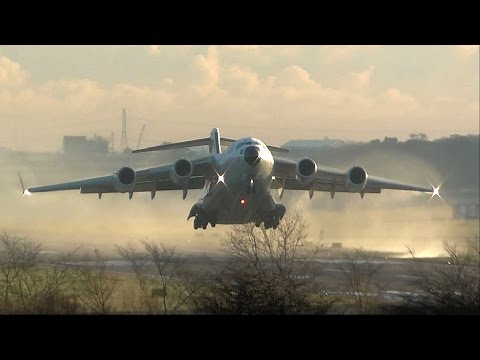 RARE Kuwait Air Force C-17A departing Newcastle Airport (KAF-343)
