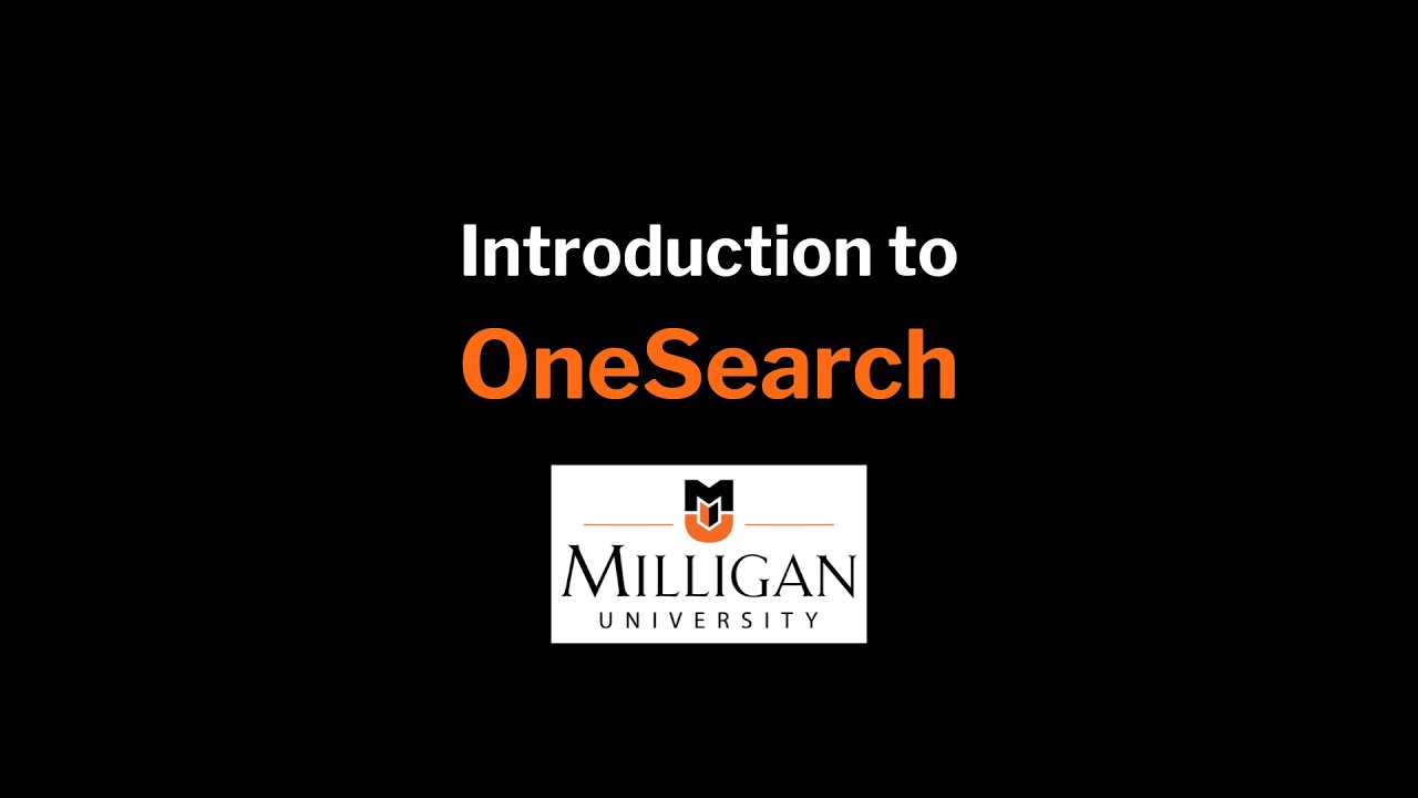 Introduction to OneSearch