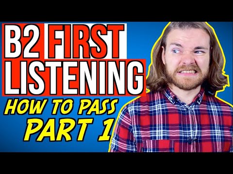 How to PASS B2 First LISTENING Part 1 - B2 First (FCE) Listening Exam