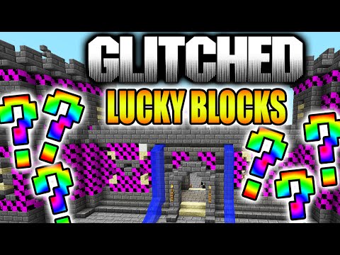 Minecraft GLITCHED LUCKY BLOCK SKY CASTLE PVP CHALLENGE