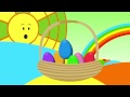 Animated Surprise Easter Eggs for Learning Colors.