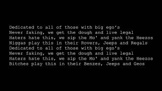 Dr. Dre - Big Ego&#39;s ft. Hittman Lyric Video