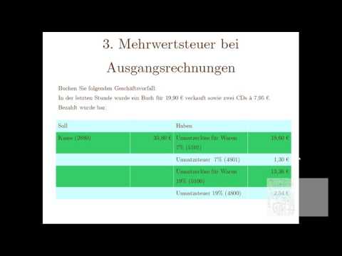 3.  Mehrwertsteuer bei Ausgangsrechnungen