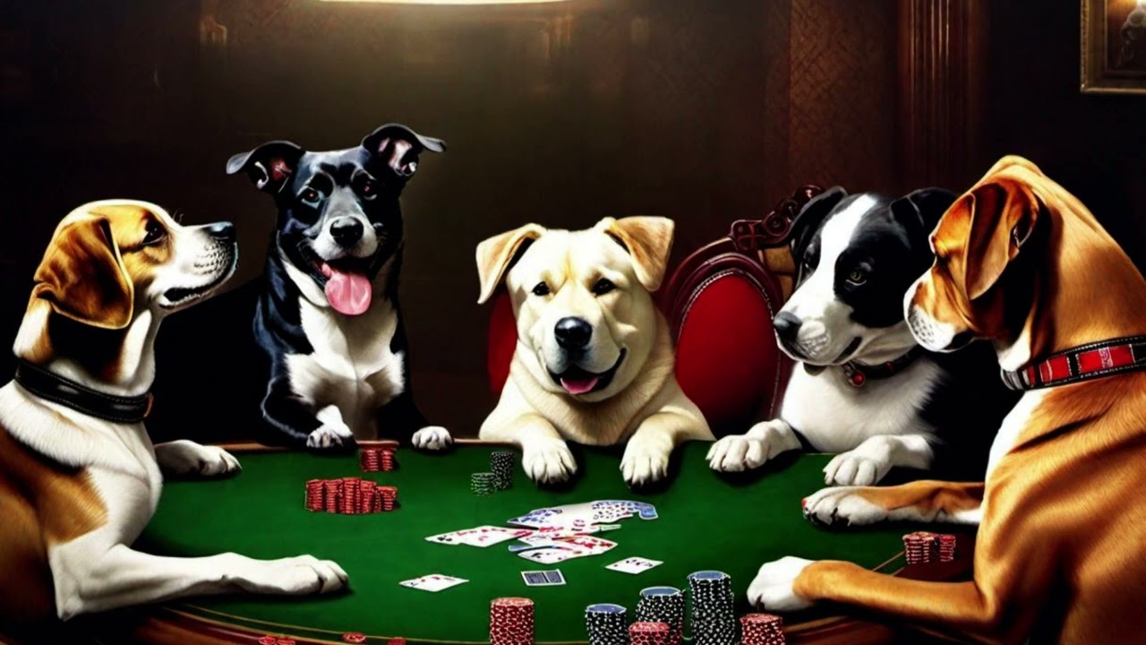 TV ART SCREENSAVER | DOGS PLAYING POKER FAN ART | 2 HOURS HD WITH MUSIC  #screensaverart #fanart