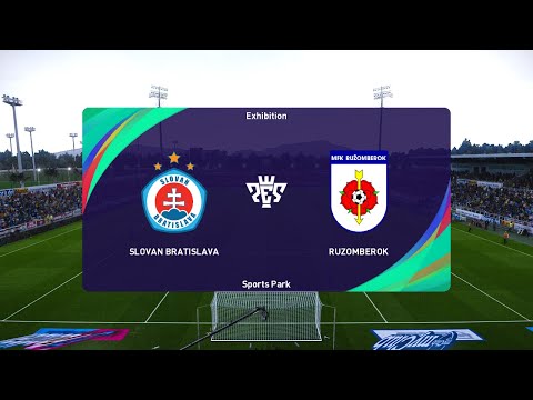 ŠK Slovan Bratislava vs MFK Ružomberok (13/11/2022) Fortuna liga PES 2021