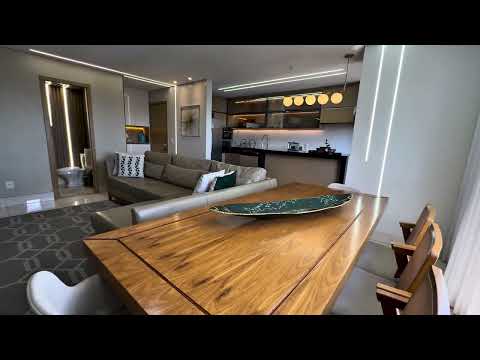 Apartamento mobiliado à venda em Goiânia com 3 suítes plenas + lavabo