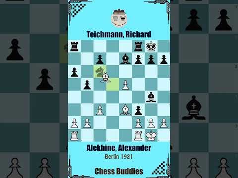 Alekhine, Alexander vs Teichmann, Richard || Berlin 1921 #chess #alekhine #famouschessgame