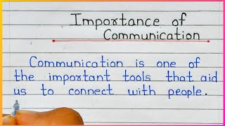 Importance of Communication Essay in English | Essay on Importance of Communication in English