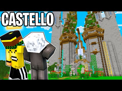 COSTRUISCO UN CASTELLO GIGANTE con BELLAFACCIA nel VILLAGGIO BIG VANILLA - Minecraft ITA