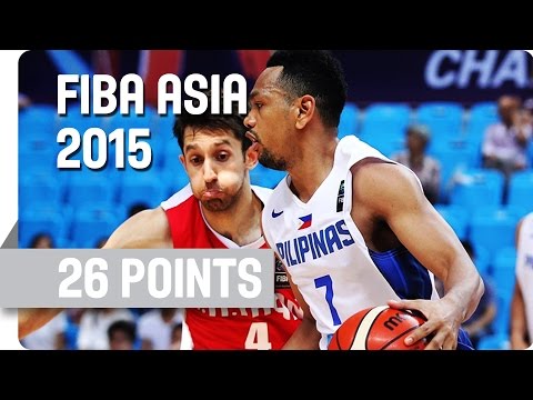 Jayson William's 26 Points v Iran - 2015 FIBA Asia Championship