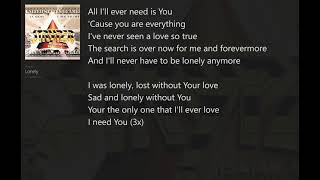 Lonely (with Lyrics) Stryper/In God We Trust