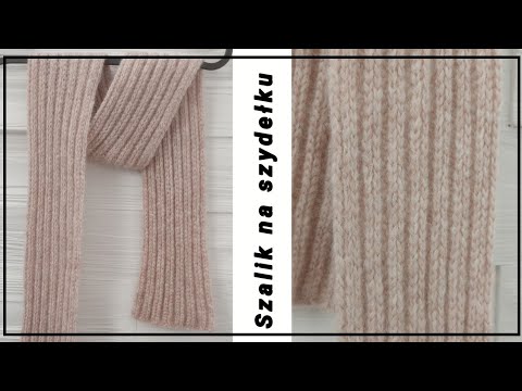 Prosty SZALIK na szydełku jak na drutach ! wzór jak zrobić / Crochet scarf