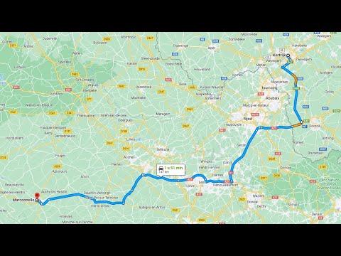 Van Kortrijk naar Marconnelle via E403