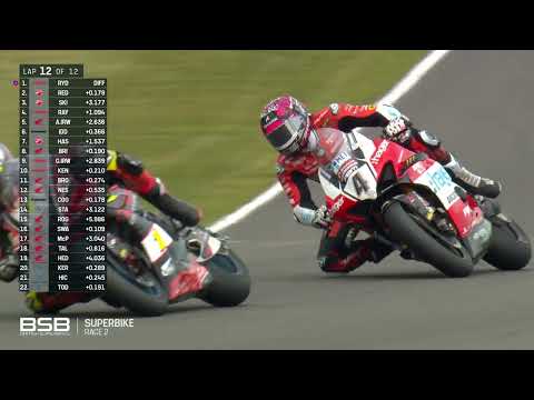 2025 Bennetts British Superbike Championship, Round 8 Donington Park - Ryde versus Redding in race 2