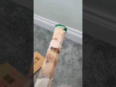 Tourna Grip overgrip on a badminton 🏸 racket #badminton #racket #overgrip #blue