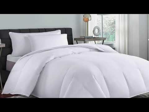 Kathy Ireland Essentials White Goose Feather and Down Comforter - Second Medium