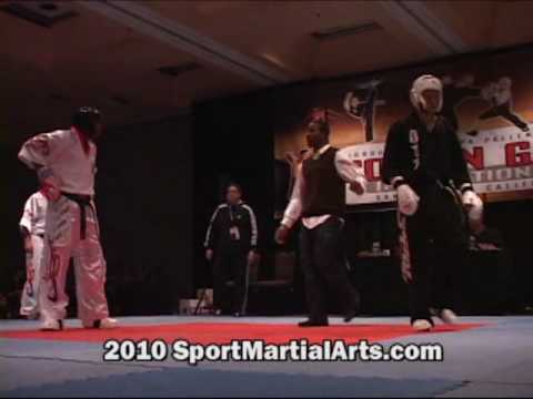 Jamal Albini v Justus Lawrence - Men's team sparring - 2010 Golden Gate Int'ls