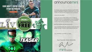 Announcemint Super Bowl ad on New York Times Ryan Reynolds of Mint Mobile posted 3 months free!!!