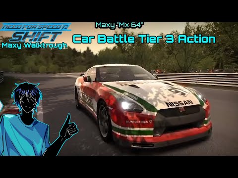NFS Shift Maxy Walktrough - Car Battle Tier 3 Action