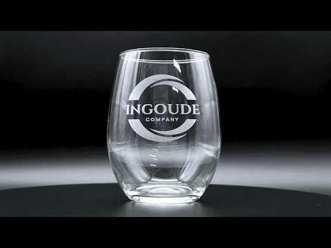 Custom Logo Engraved Stemless Wine Glasses for Bulk Orders