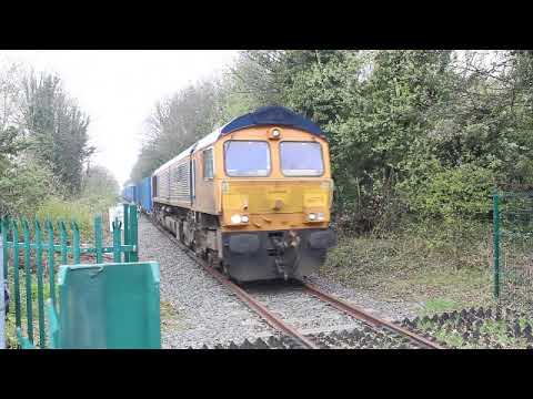 GBRF Class 66778 working 4Z85 arriving at Donnington RFT