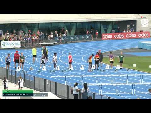 Boys Under 13 80m Hurdles H2 - 2020 State Combined Events Championships // LAVicTV