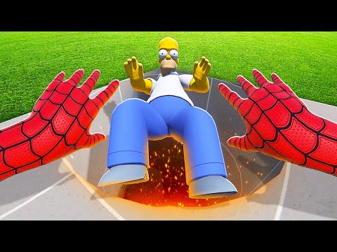 Throwing Homer Into the ABYSS - Bonelab VR Mods