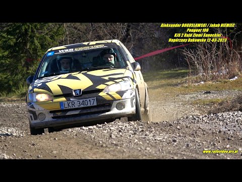 A. BOGUSŁAWSKI /J. NIEMIEC - Peugeot 106 - KJS 2 Rajd Ziemi Sanockiej Nagórzany Bukowsko 12-03-2023