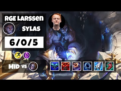 Larssen Sylas vs Orianna Mid 11.6 Challenger Gameplay S11 (6/0/5) - EU