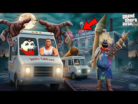 GTA V : Franklin & Shinchan Escape Biggest Trap Of Ice Cream Rod's –Horror Factory Trap in GTA 5