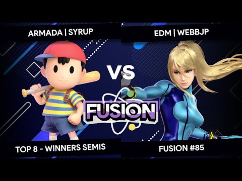 Fusion #85 - Syrup (Ness) vs WebbJP (Zero Suit Samus) - Top 8 - Winners Semis