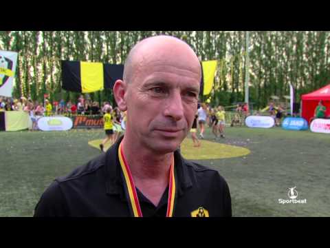 Jurgen Frensch na gewonnen veldfinale korfbal vs Floriant