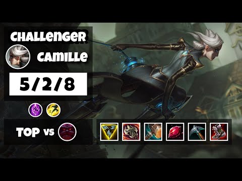 Camille vs Ornn KOREAN Challenger TOP (5/2/8) - v11.6