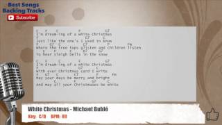 White Christmas - Michael Buble Vocal Backing Track with chords and lyrics