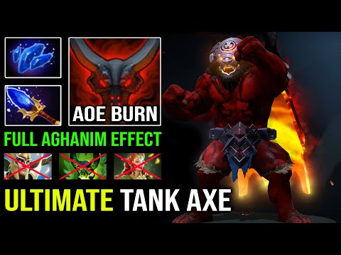ULTIMATE AoE Burn DPS Axe Nonstop Chop Chop with Super Offlane Full Aghanim Effect Dota 2