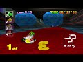 MARIO KART 64 BOWSER S CASTLE STAR CUP 150cc YOSHI